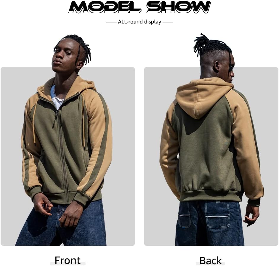 Detalle 2 de Wirltte Zip Up Patchwork Fleece Hoodie