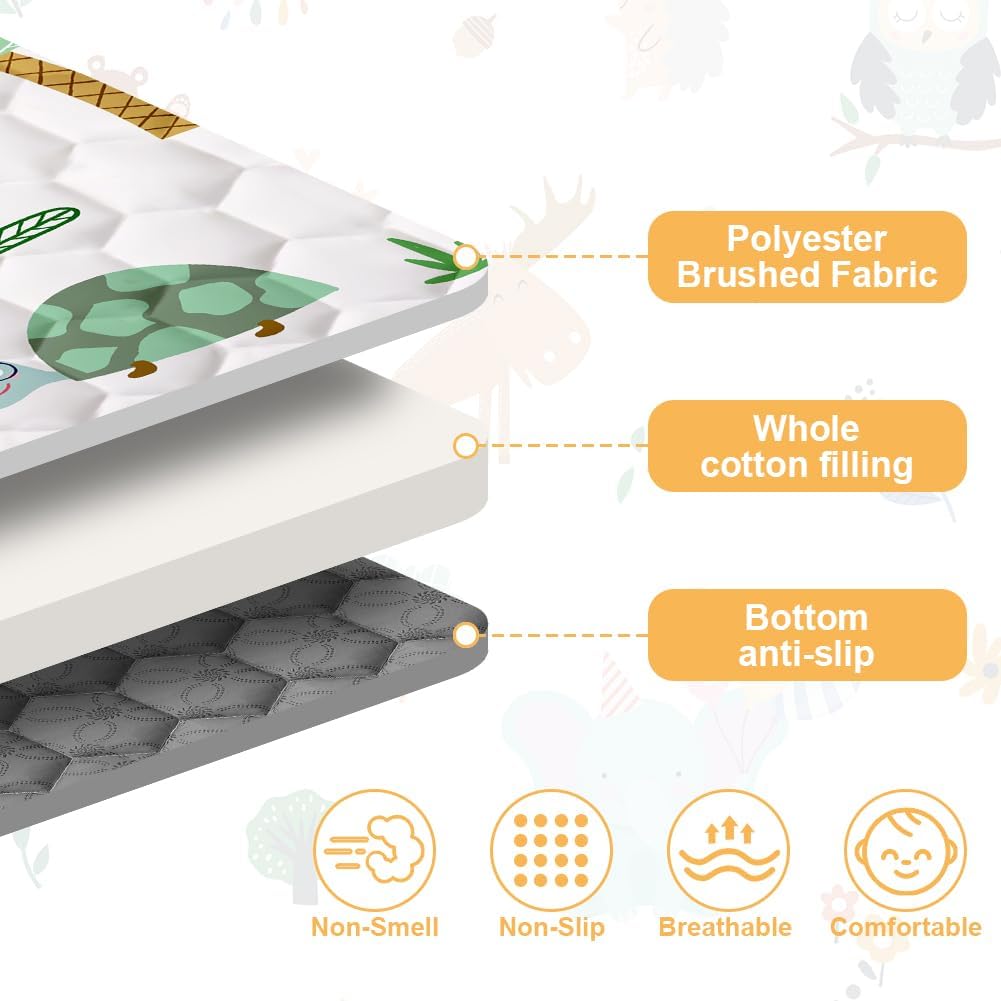 Thumbnail 2 de Aolso Baby Play Mat for Floor 127x127 cm – Foldable, Non-Slip, Waterproof Cushioned Mat