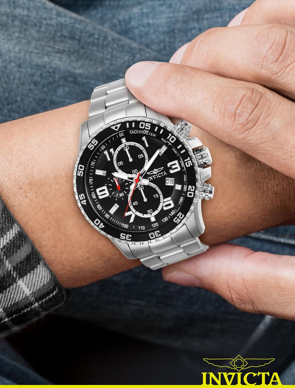 Thumbnail 1 de Invicta Specialty Montre Homme 45mm en Acier Inoxydable – Mouvement Quartz