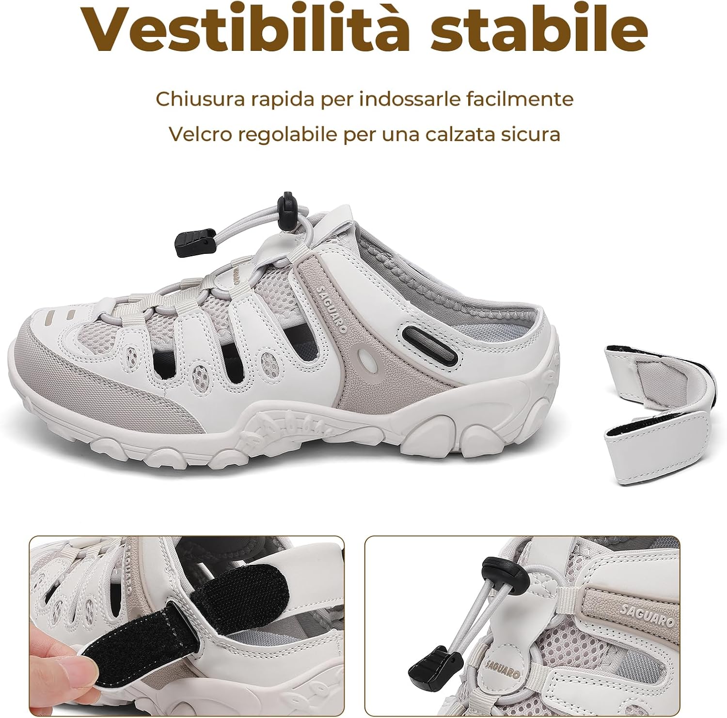 Detalle de SAGUARO Sandali Donna Antiscivolo e Traspiranti per Trekking e Attività Outdoor (36–42 EU)