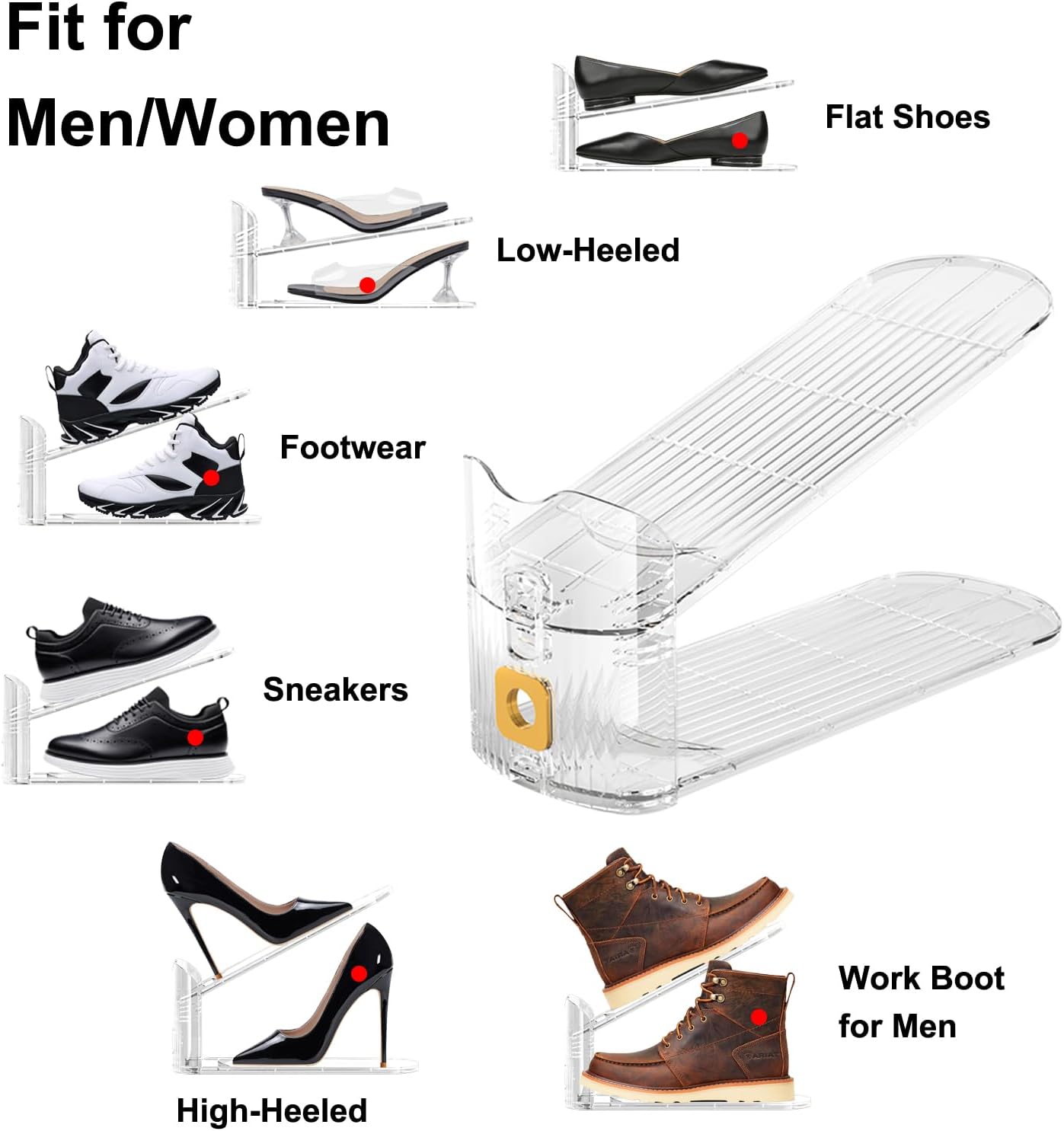 Detalle de Copidrum Shoe Slot Organizer, PET