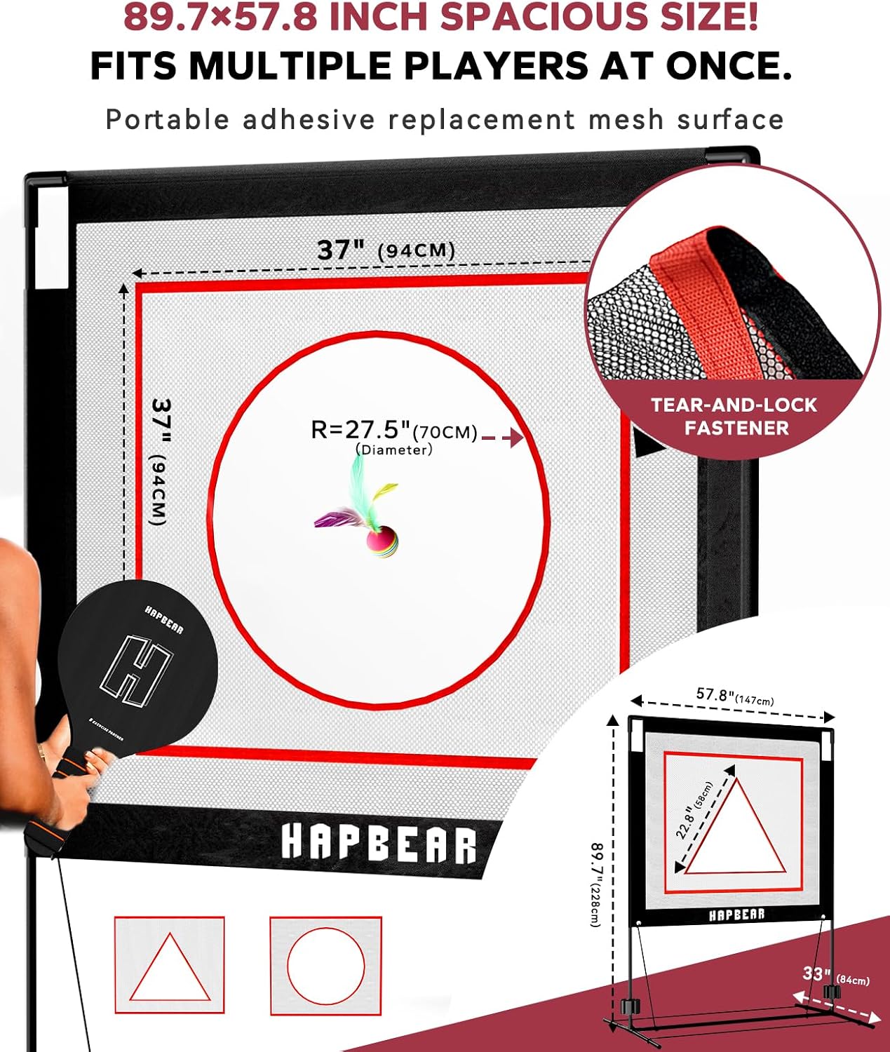 Detalle 2 de HAPBEAR Paddle and net set