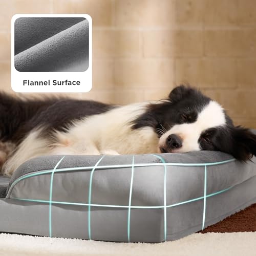 Thumbnail 5 de Bedsure Letto per Cani Grande 89x63x18 cm — Divano in schiuma uovo, sfoderabile
