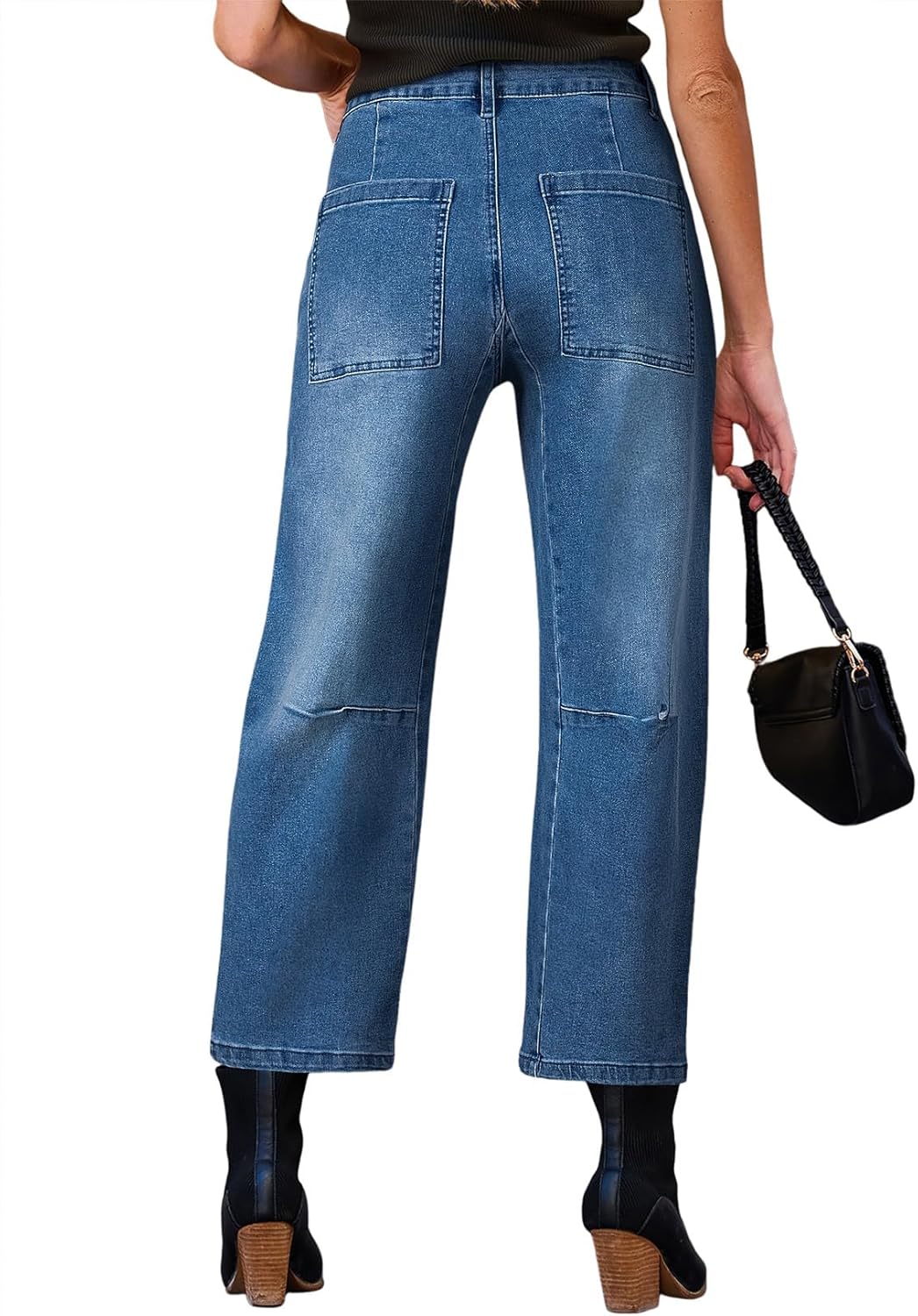 Thumbnail 5 de EVALESS Baggy Barrel Jeans High Waisted