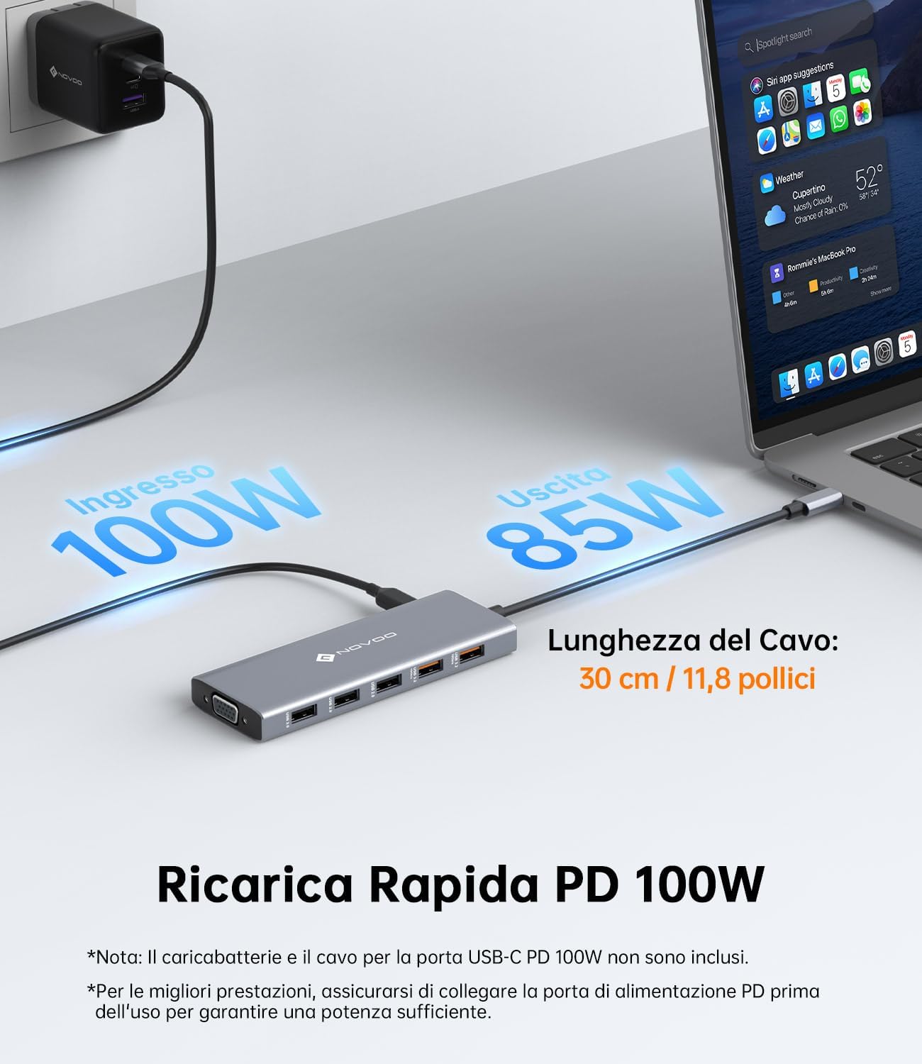 Thumbnail 3 de NOVOO Docking Station USB C 12‑in‑1 3Display