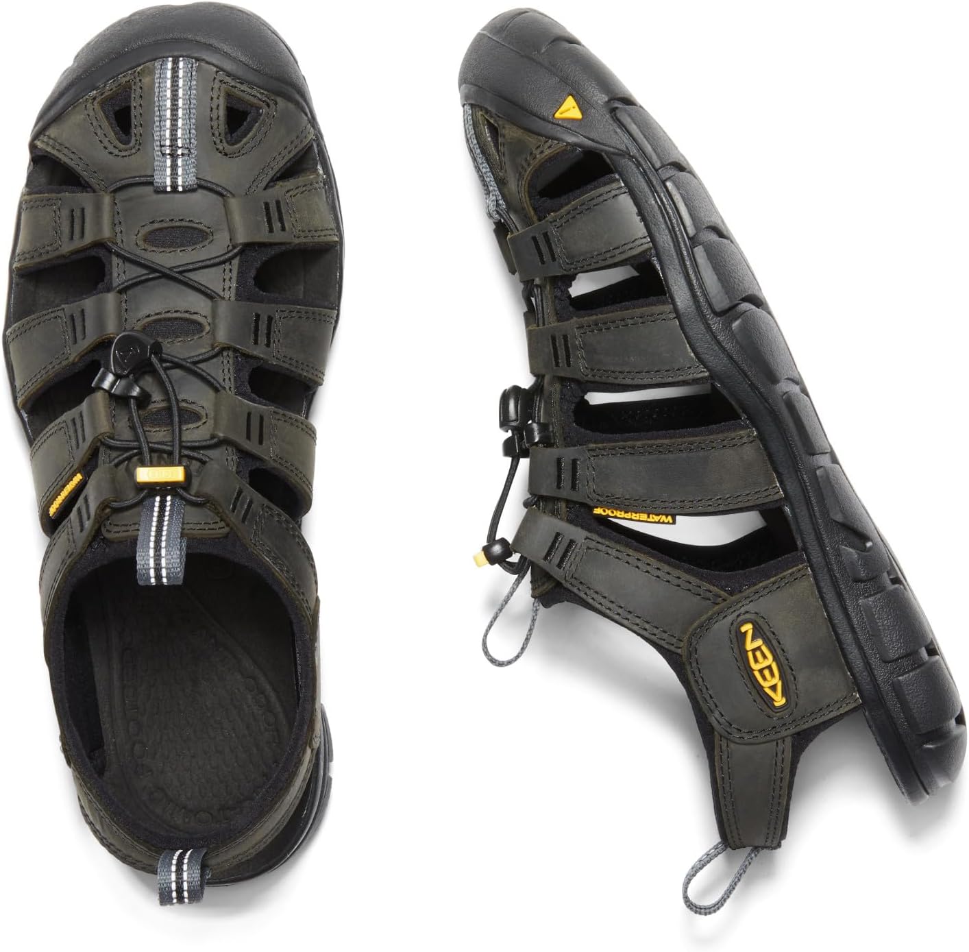 Detalle de KEEN Clearwater CNX Herrenschuhe 1008660 – Allround-Watersandale mit breitem Vorfuß und zuverlässiger Traktion