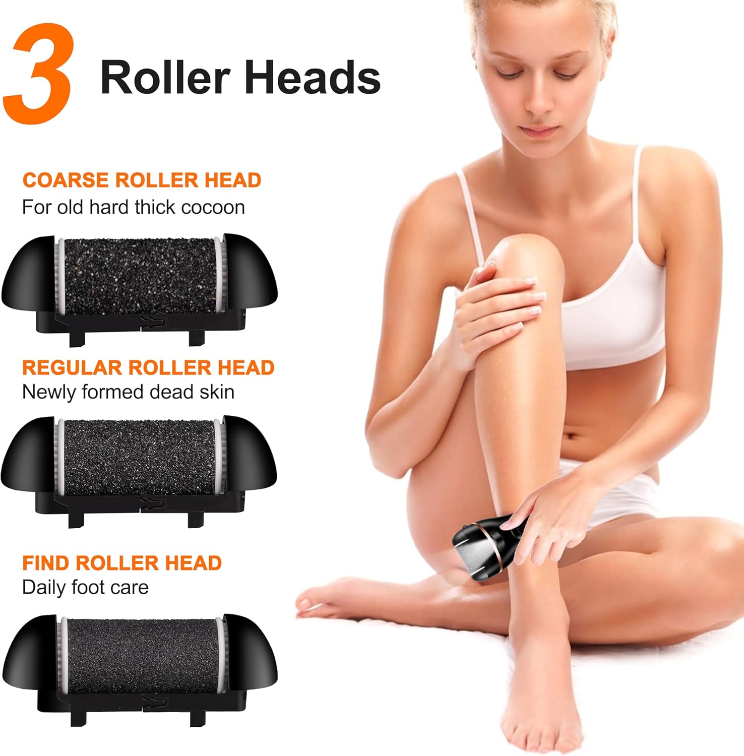 Detalle 2 de Ratukall Electric Foot File Rechargeable 1️⃣ 🦶