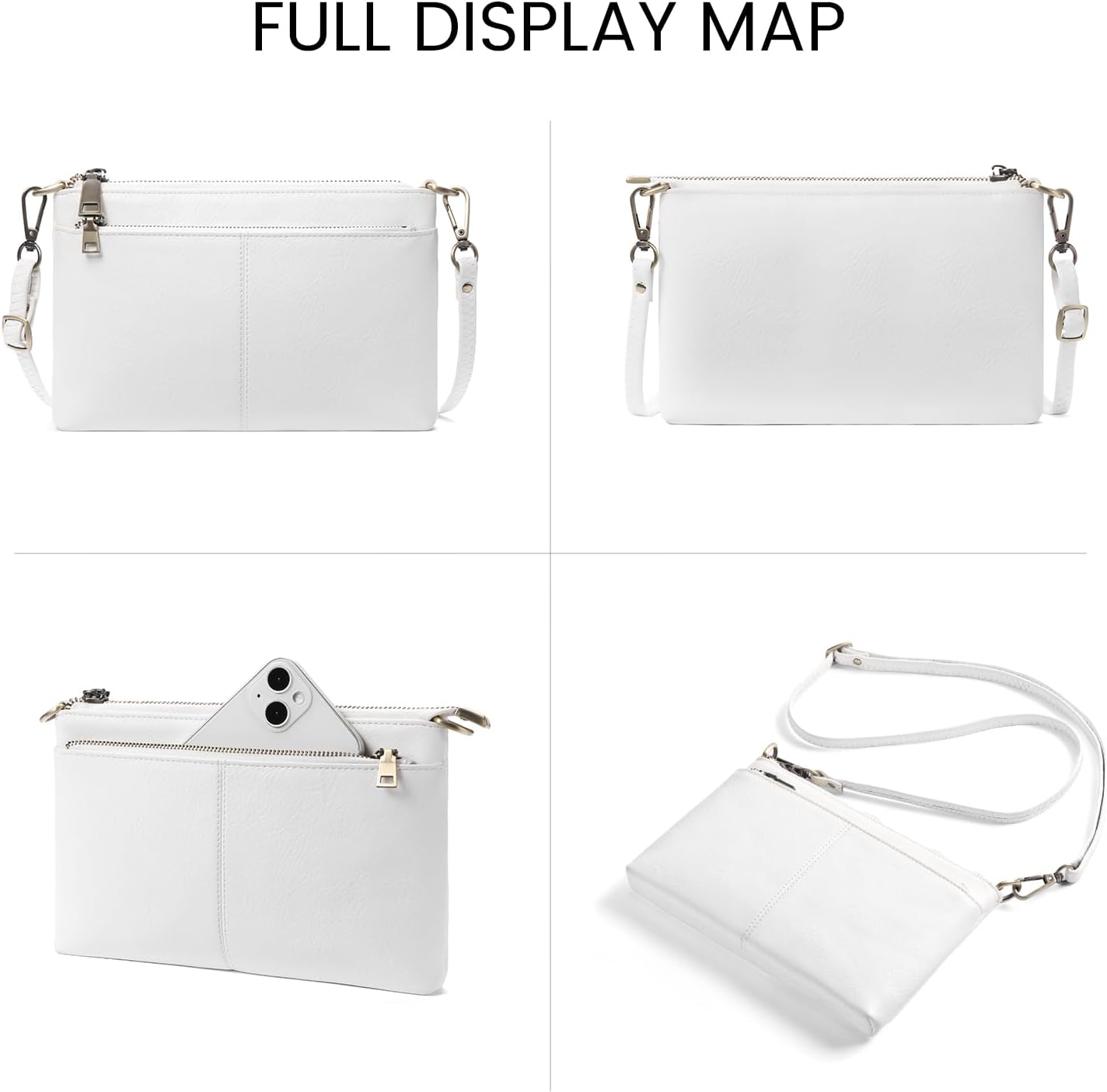 Detalle 2 de SENDEFN women’s small vegan leather crossbody bag with RFID card slots