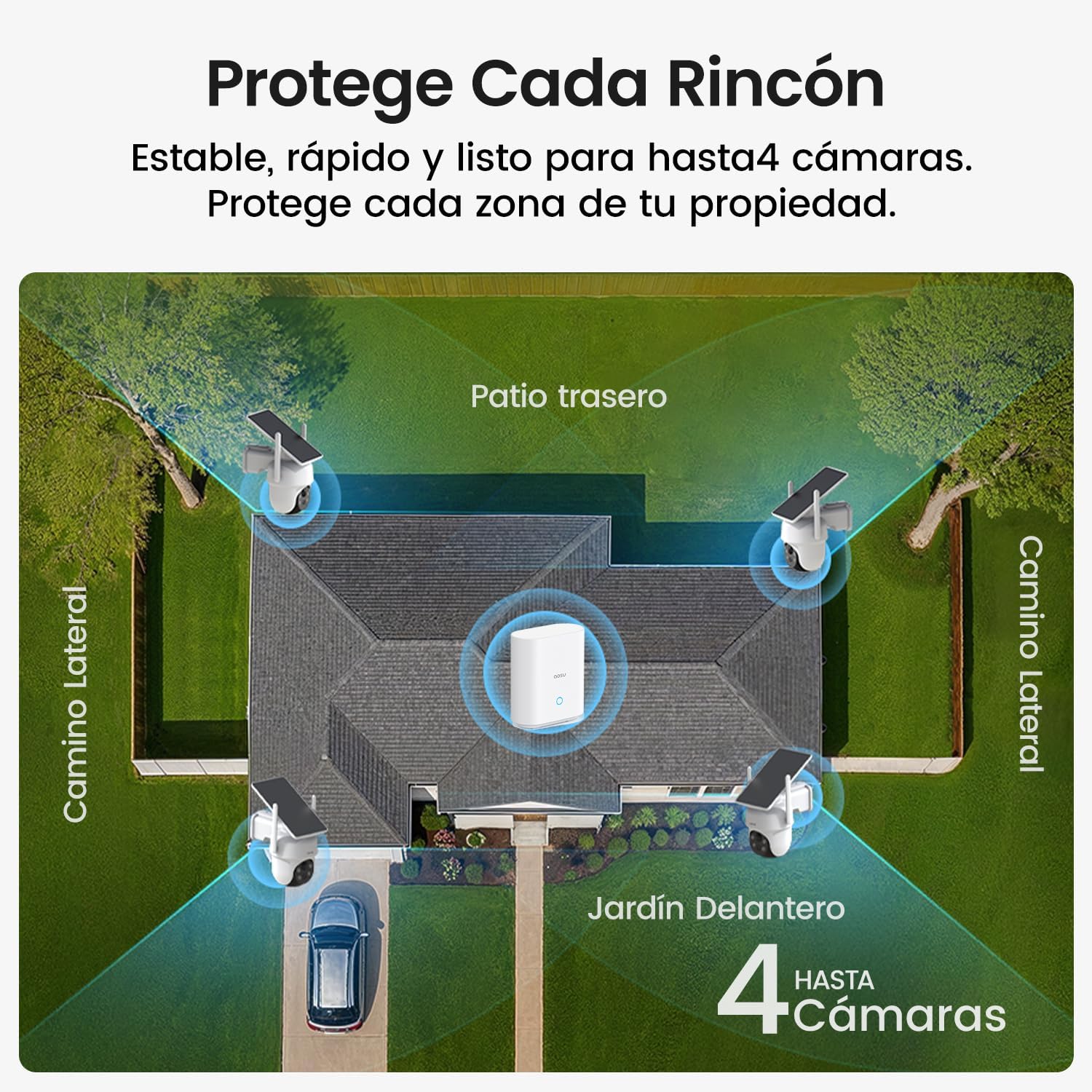 Thumbnail 4 de aosu 2K Camara de Vigilancia Solar Exterior 32 GB