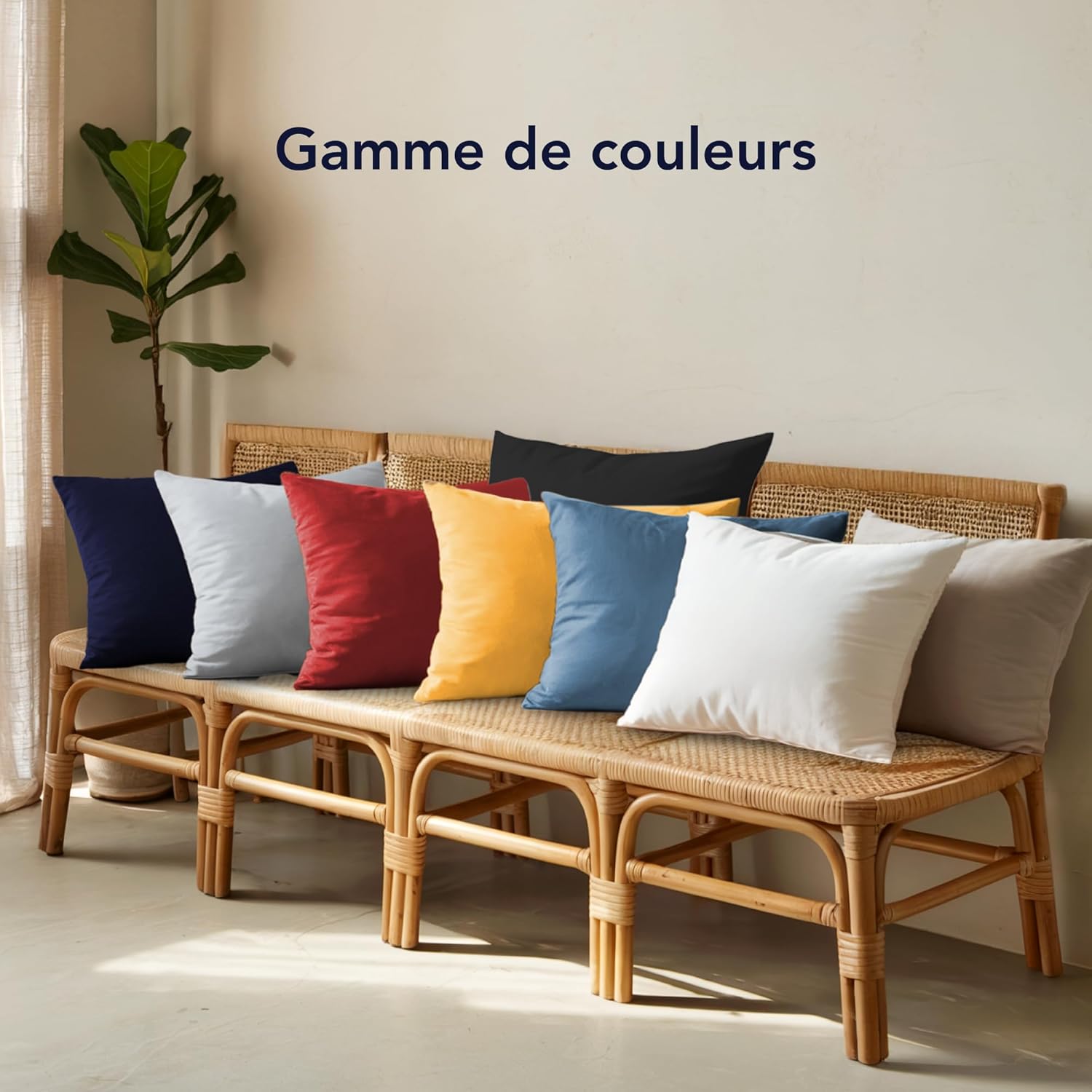 Thumbnail 4 de Dreamzie Taies d’oreiller 40x60 cm en coton jersey (lot de 2) – Blanc