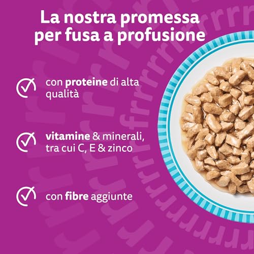 Thumbnail 3 de Whiskas Pranzetti Selezione di Pesce 1+ Adulto: cibo umido per gatti, 72 bustine in 12 confezioni da 6 x 50 g