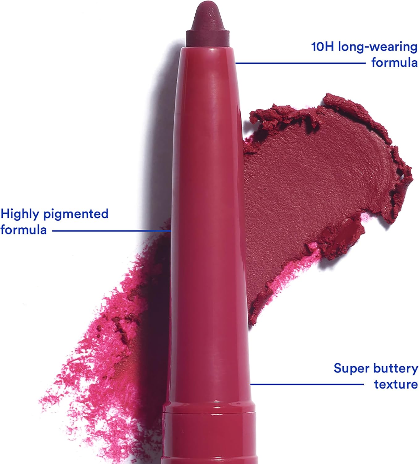 Detalle de 3INA MAKEUP The Automatic Lip Pencil 390 – Matita Labbra Viola scuro, retrattile, waterproof
