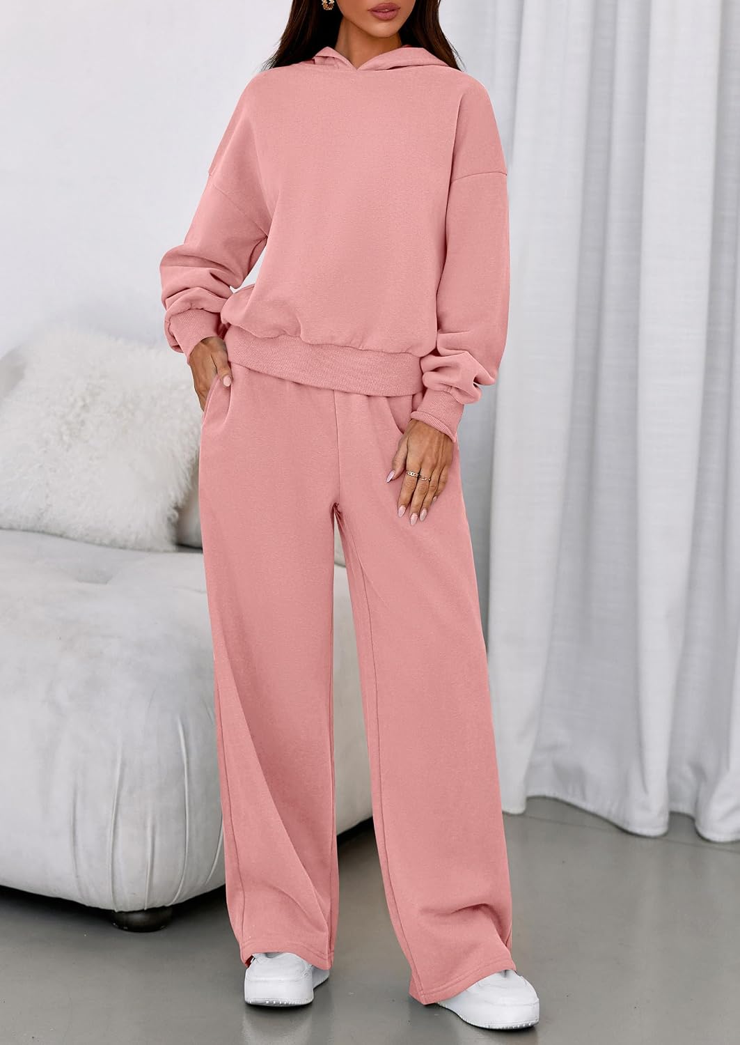 Thumbnail 6 de PRETTYGARDEN 2-Piece Hoodie Sweatpants Set