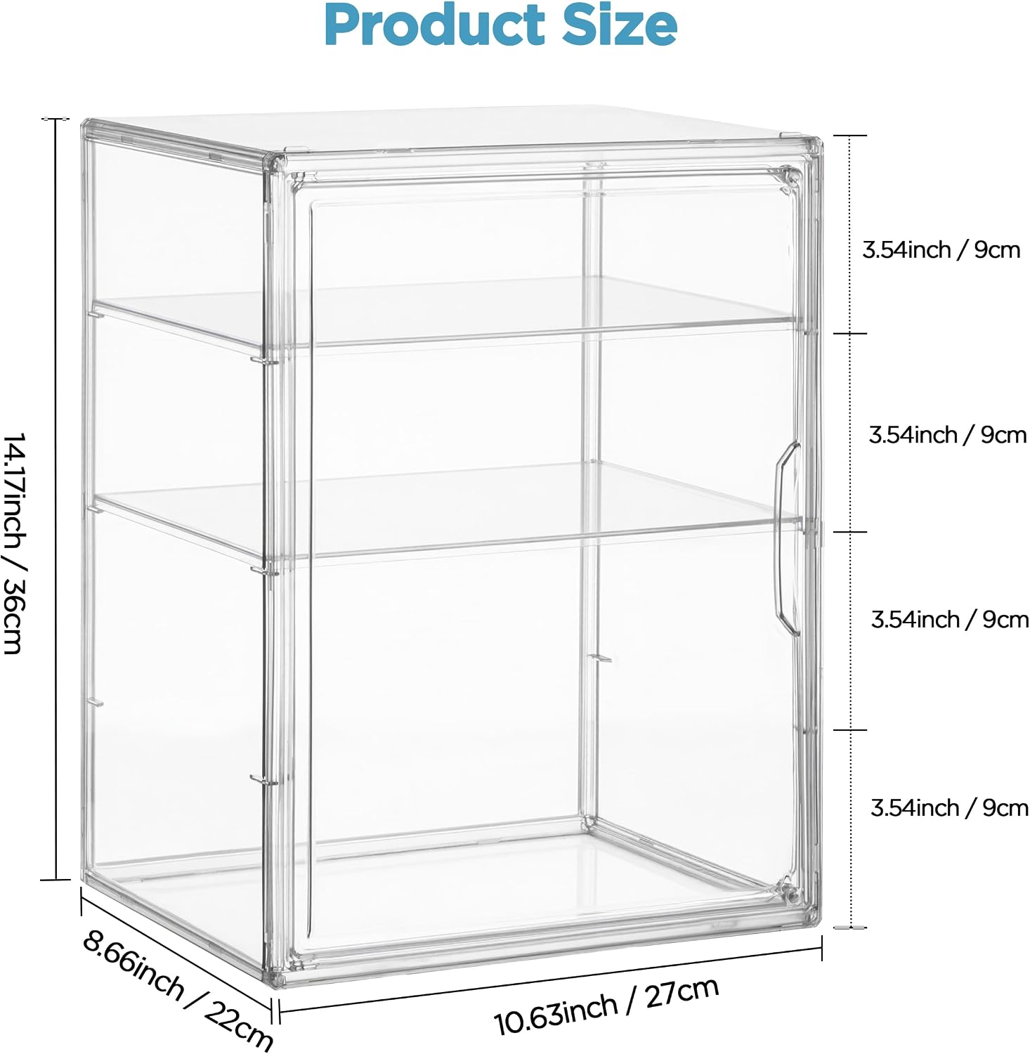 Thumbnail 2 de HBlife SG-LK9001-TP Baby Bottle Organizer, 3-Tier Clear PET Storage