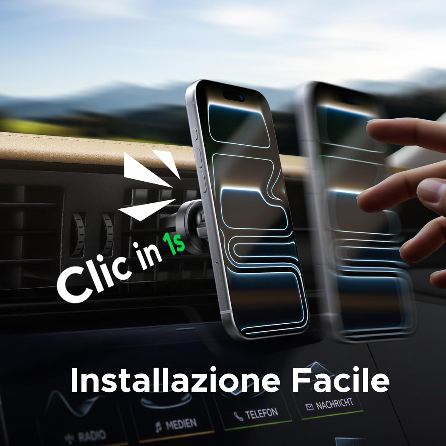 Thumbnail 2 de UGREEN Supporto auto MagSafe per iPhone e Android