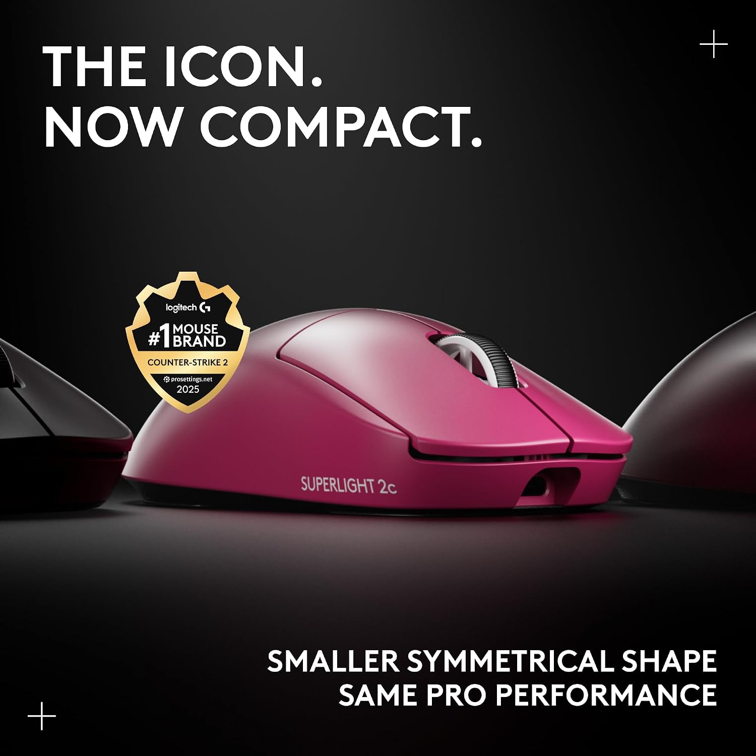 Detalle de Logitech G PRO X Superlight 2c Wireless Mouse – Pink (53 g)