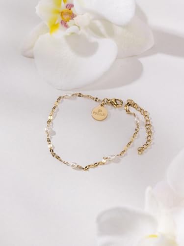 Thumbnail 3 de Purelei Delicate Pearl Armband aus Edelstahl mit Süßwasserperlen, verstellbar