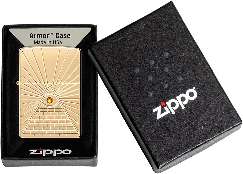 Thumbnail 4 de Zippo Oko Opatrzności – zapalniczka sztormowa Armor z głębokim grawerem i kryształem
