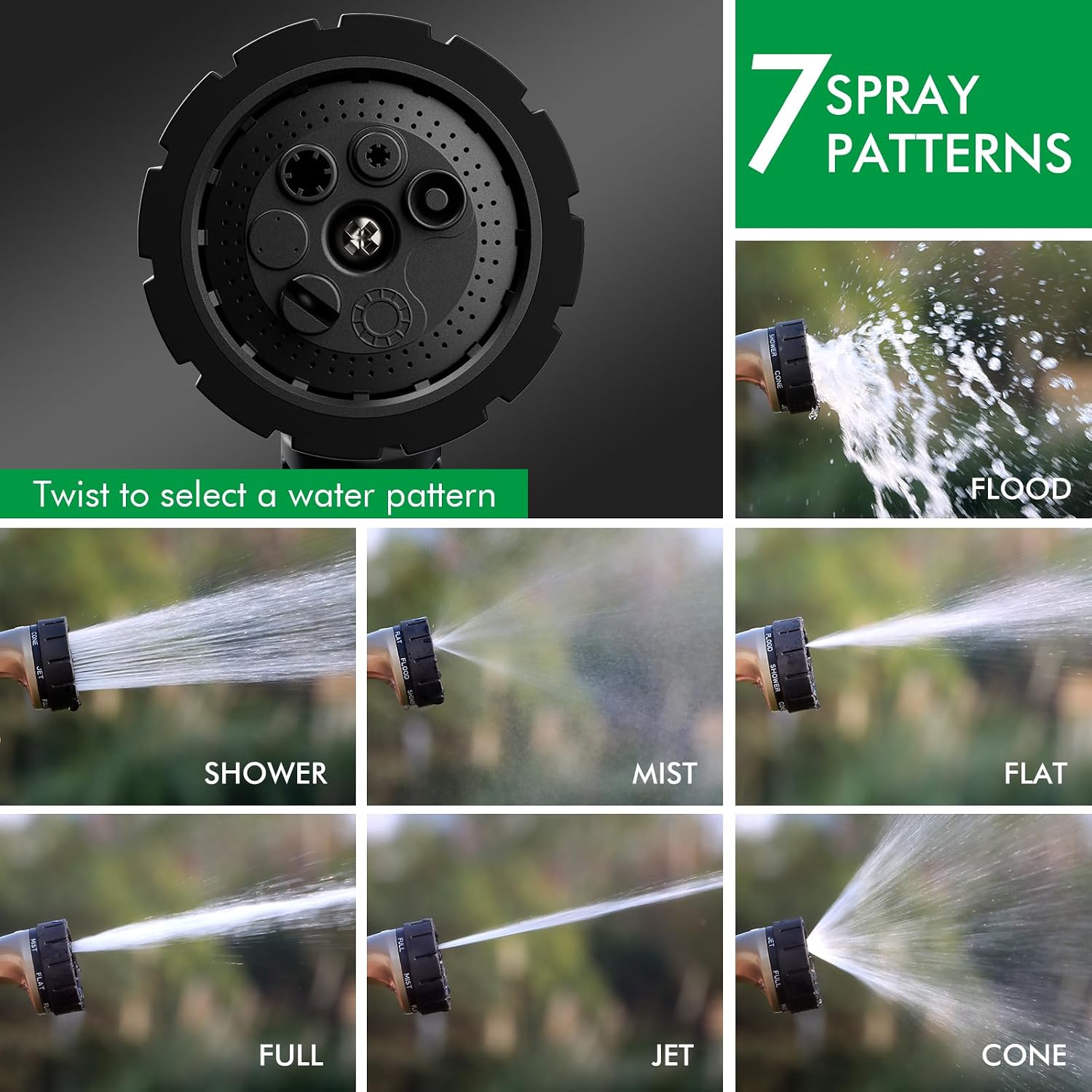 Detalle 2 de RESTMO Garden Hose Spray Gun 7-pattern