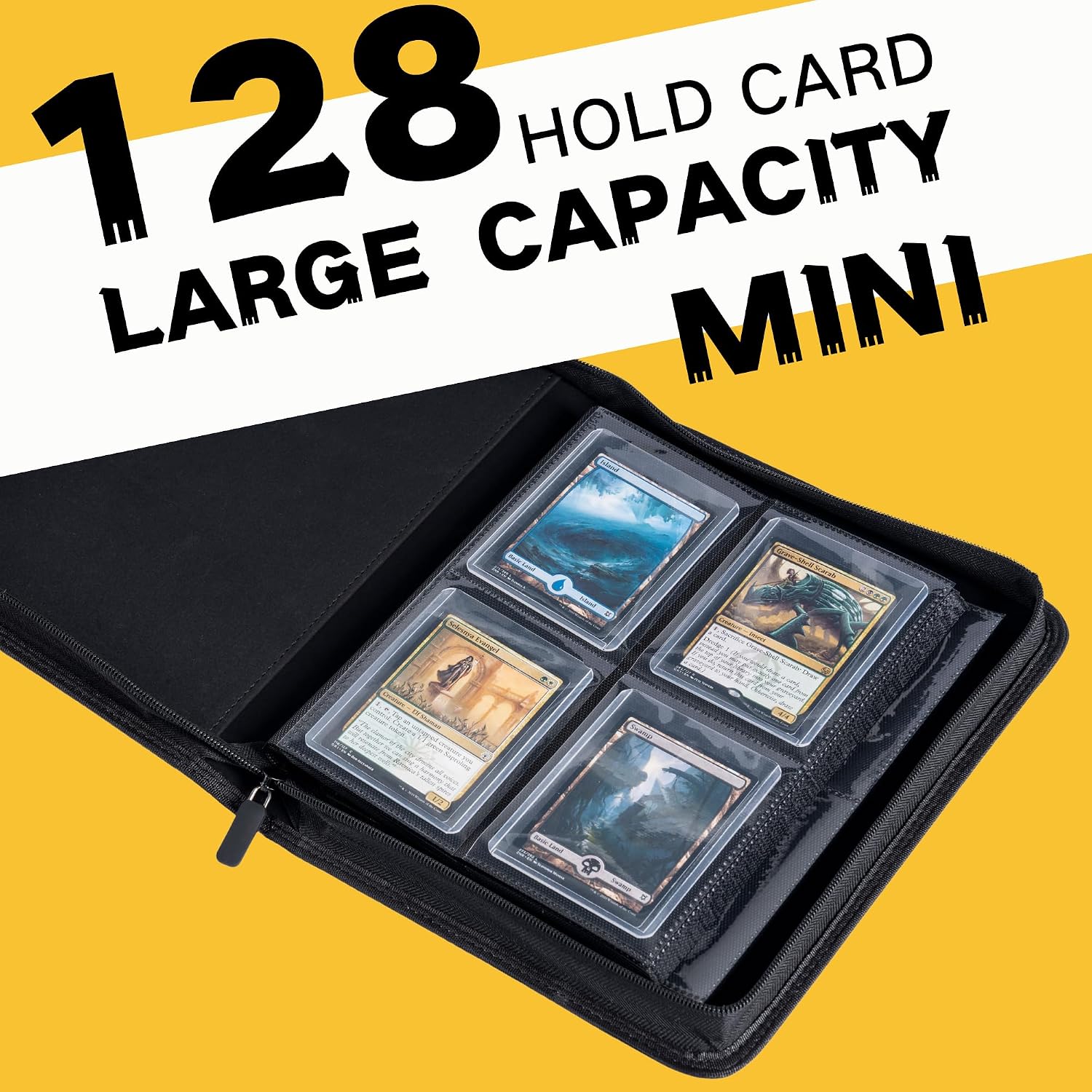 Detalle de KUOOKING Toploader Binder for 4 pocket, 4-Pocket Card Storage, Black