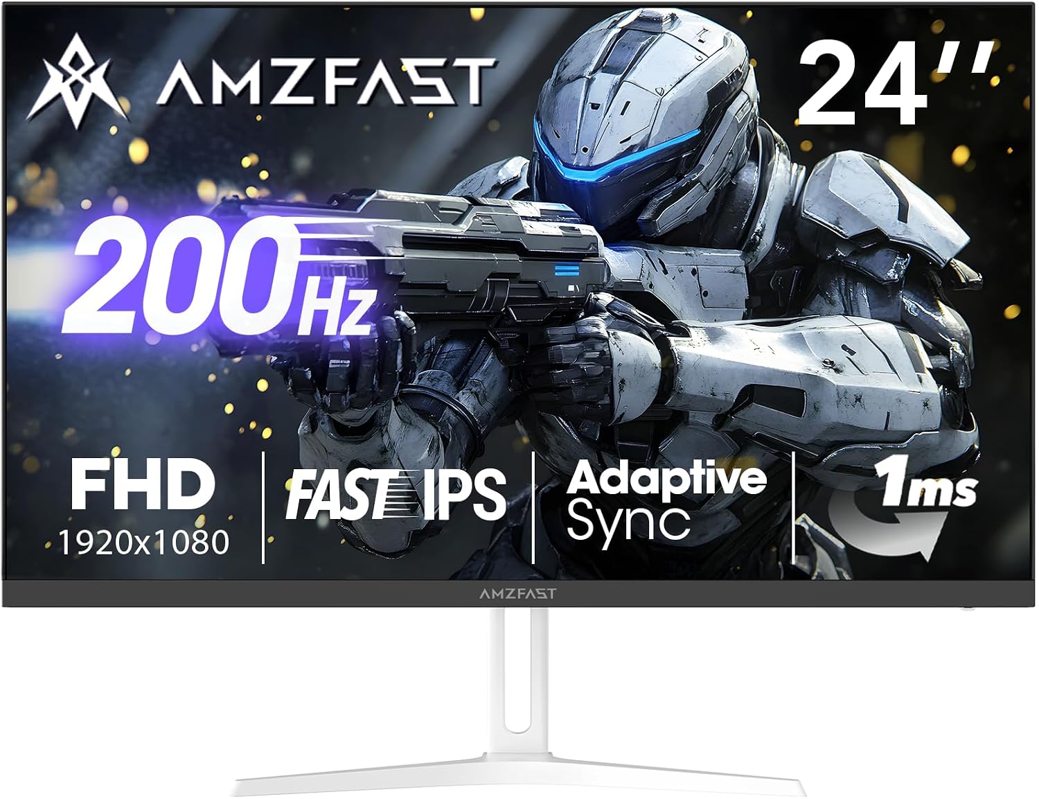 Detalle de Amzfast AMZG24X1W 24" 200Hz Gaming Monitor