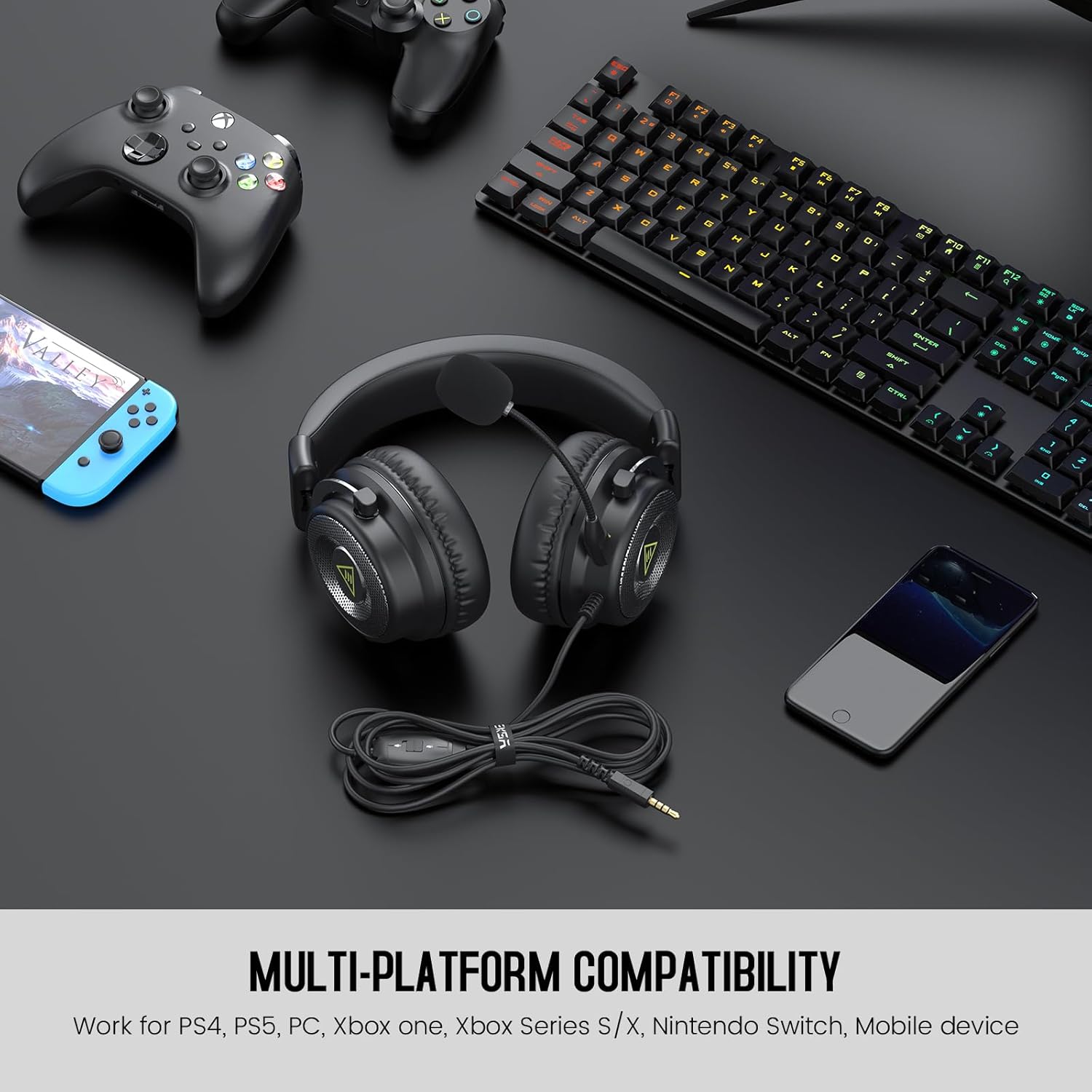 Detalle 2 de EKSA E900 50mm wired gaming headset