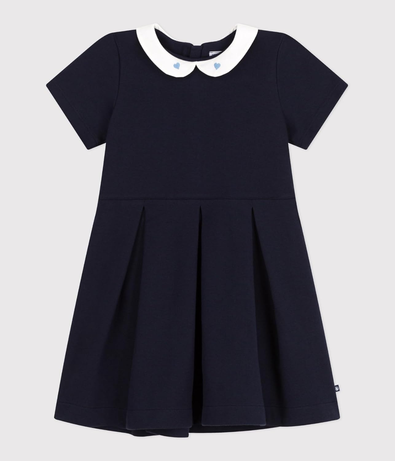 Thumbnail 4 de Petit Bateau robe fille à manches courtes en coton unie