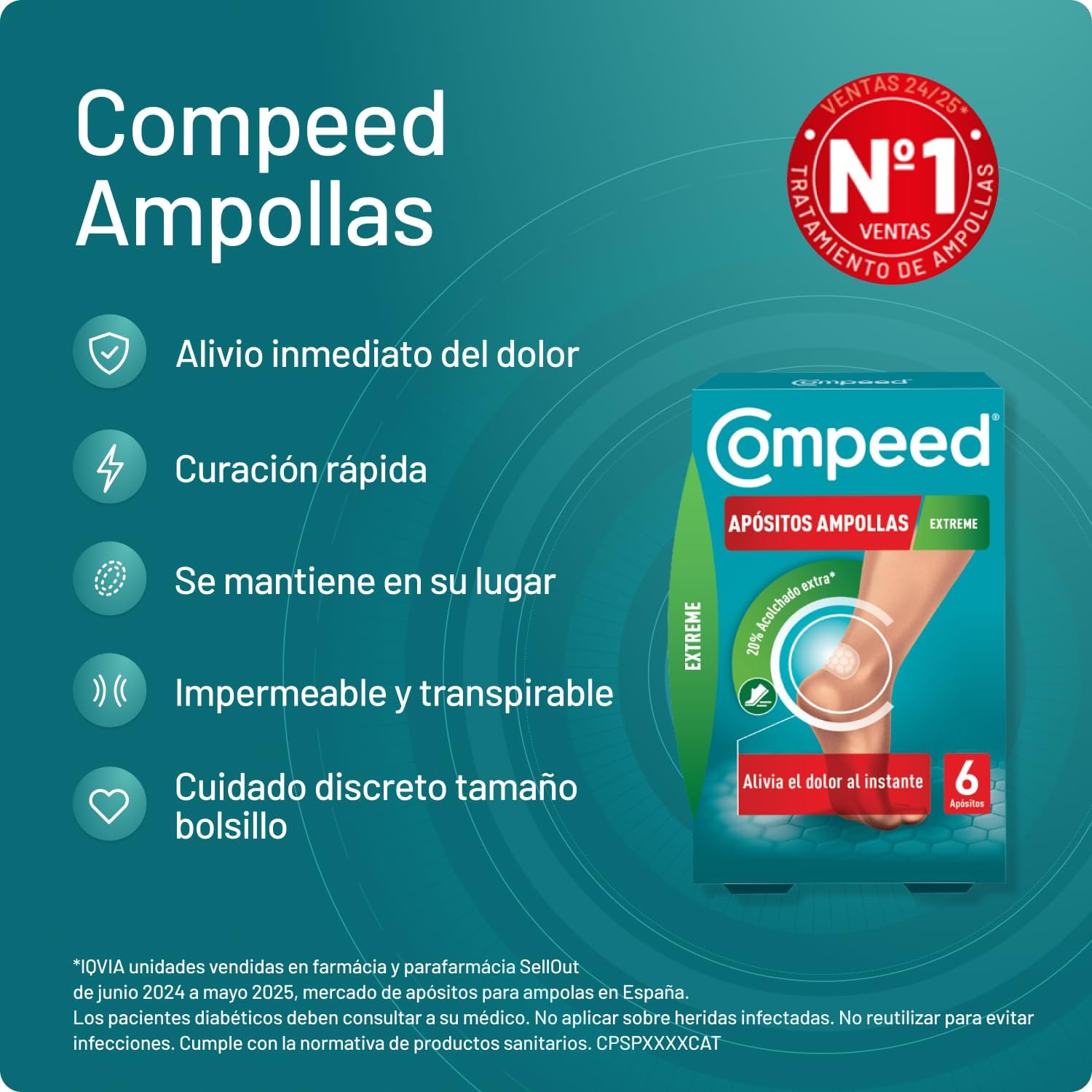 Thumbnail 1 de Compeed Ampollas Extreme 2x6 uds 12 apósitos
