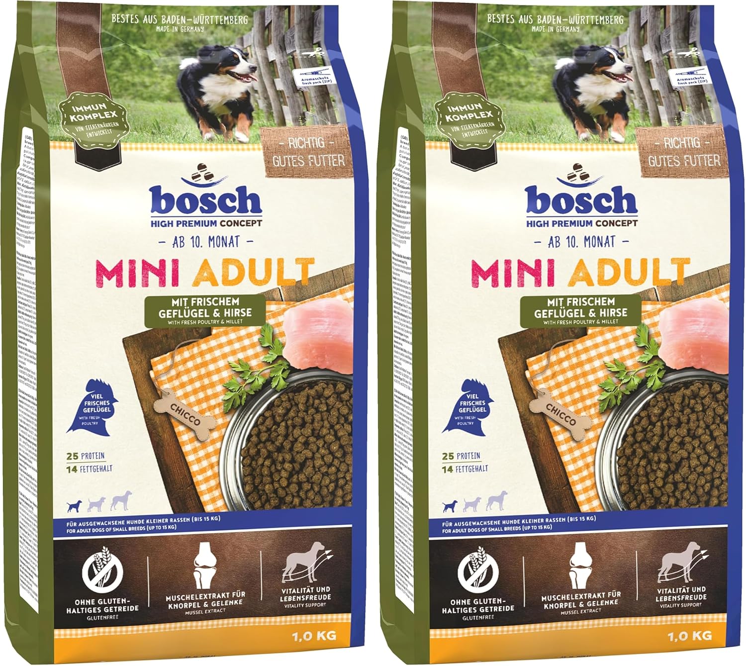 Detalle de bosch HPC Mini Adult Hundetrockenfutter 3 kg