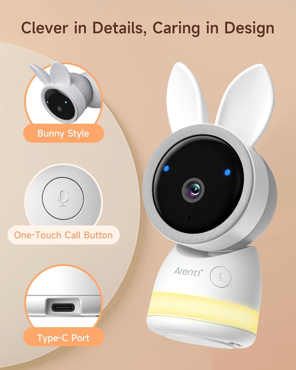 Detalle 2 de Arenti 2.5K 5GHz Baby Monitor