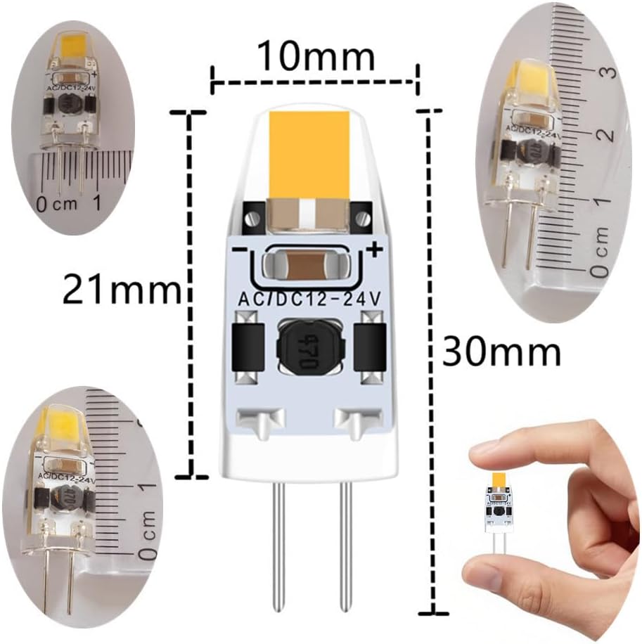 Thumbnail 1 de tkhetiana G4 LED Lampe 2W (12–24V AC/DC), warmweiß 3000K, CRI > 80 – 6er Pack