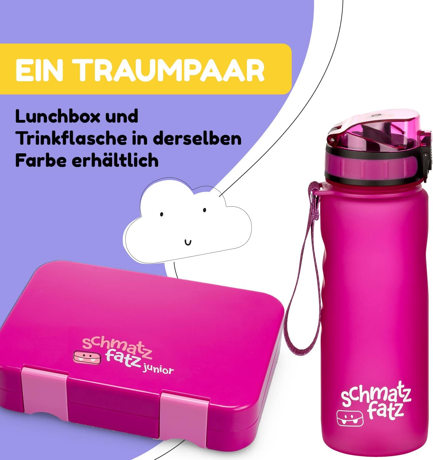 Thumbnail 6 de schmatzfatz Kinder-Trinkflasche 0,5 L auslaufsicher mit Fruchteinsatz (BPA-frei)