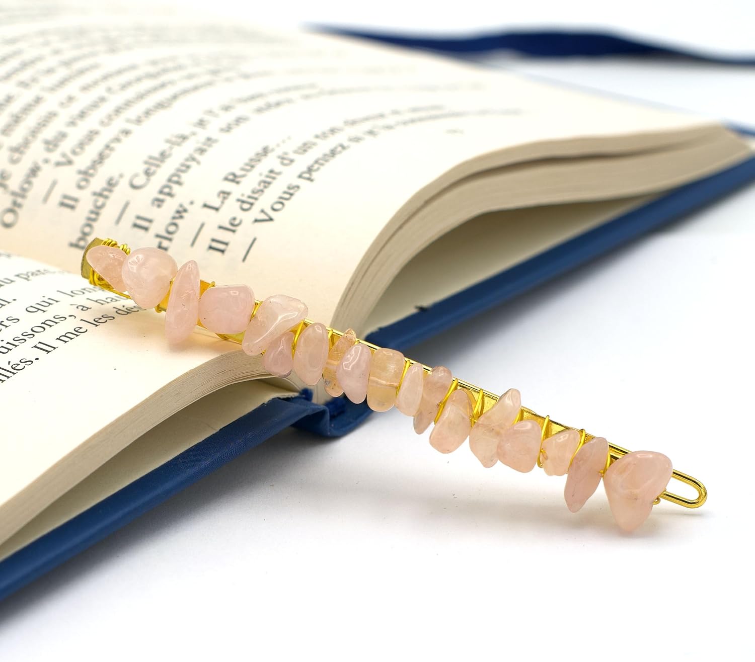 Thumbnail 1 de Miracles Minéraux Bijoux Cheveux Barrette Quartz Rose