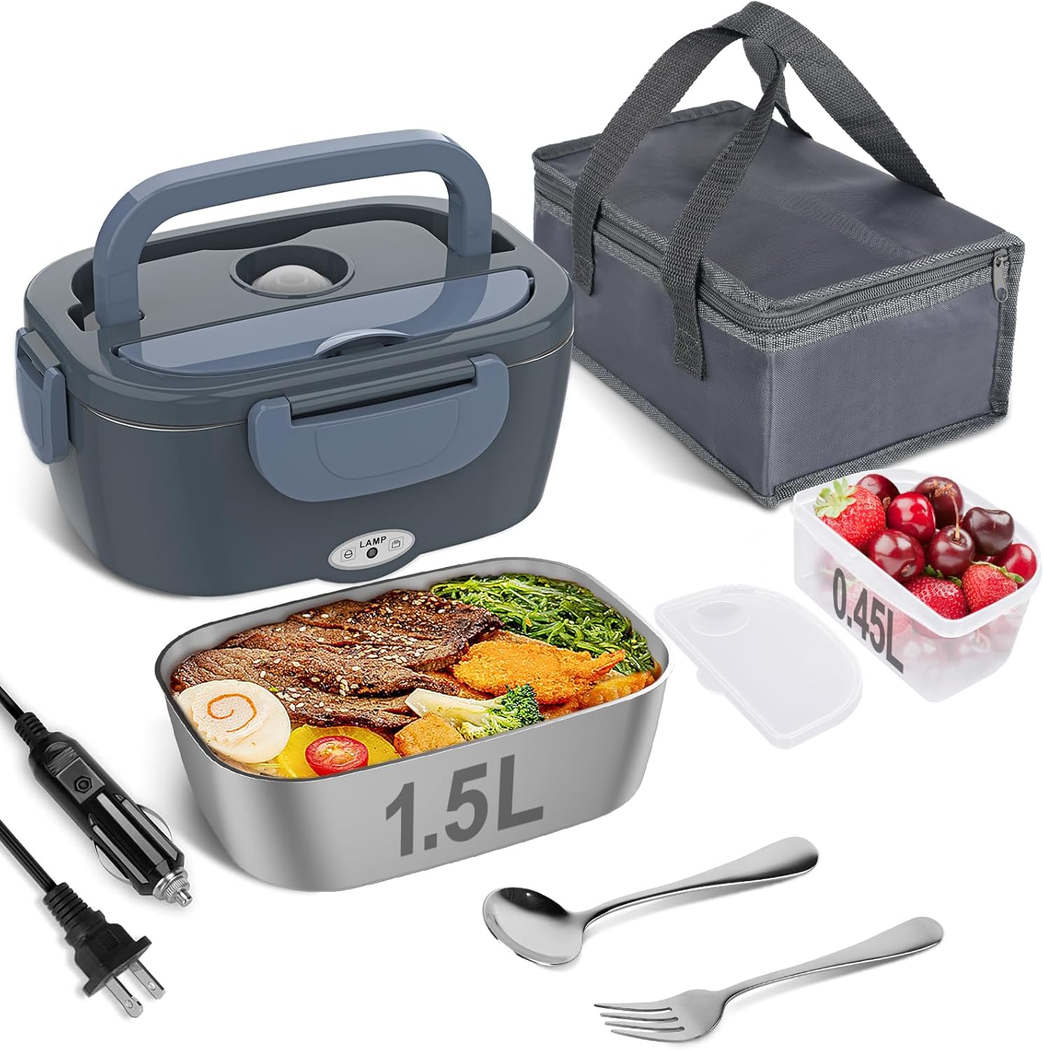 Detalle 2 de Vabaso 80W Heated Lunch Box 1.5L