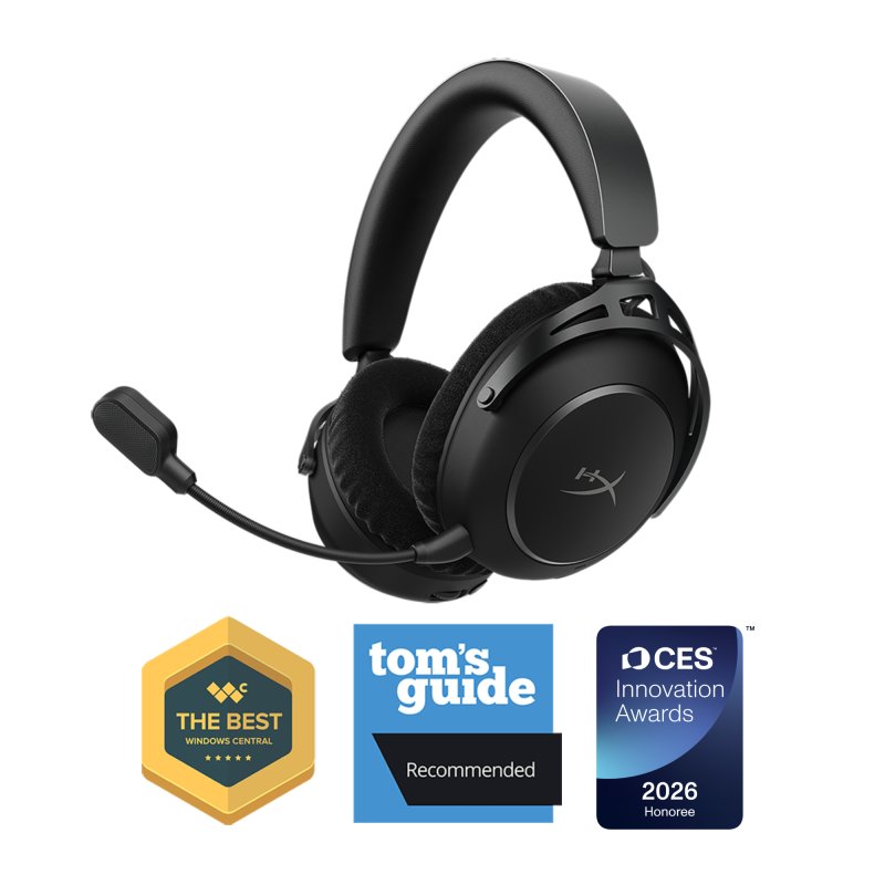 Detalle de HyperX Cloud Alpha 2: Auriculares Gaming Inalámbricos con Base RGB y 250 h de Batería