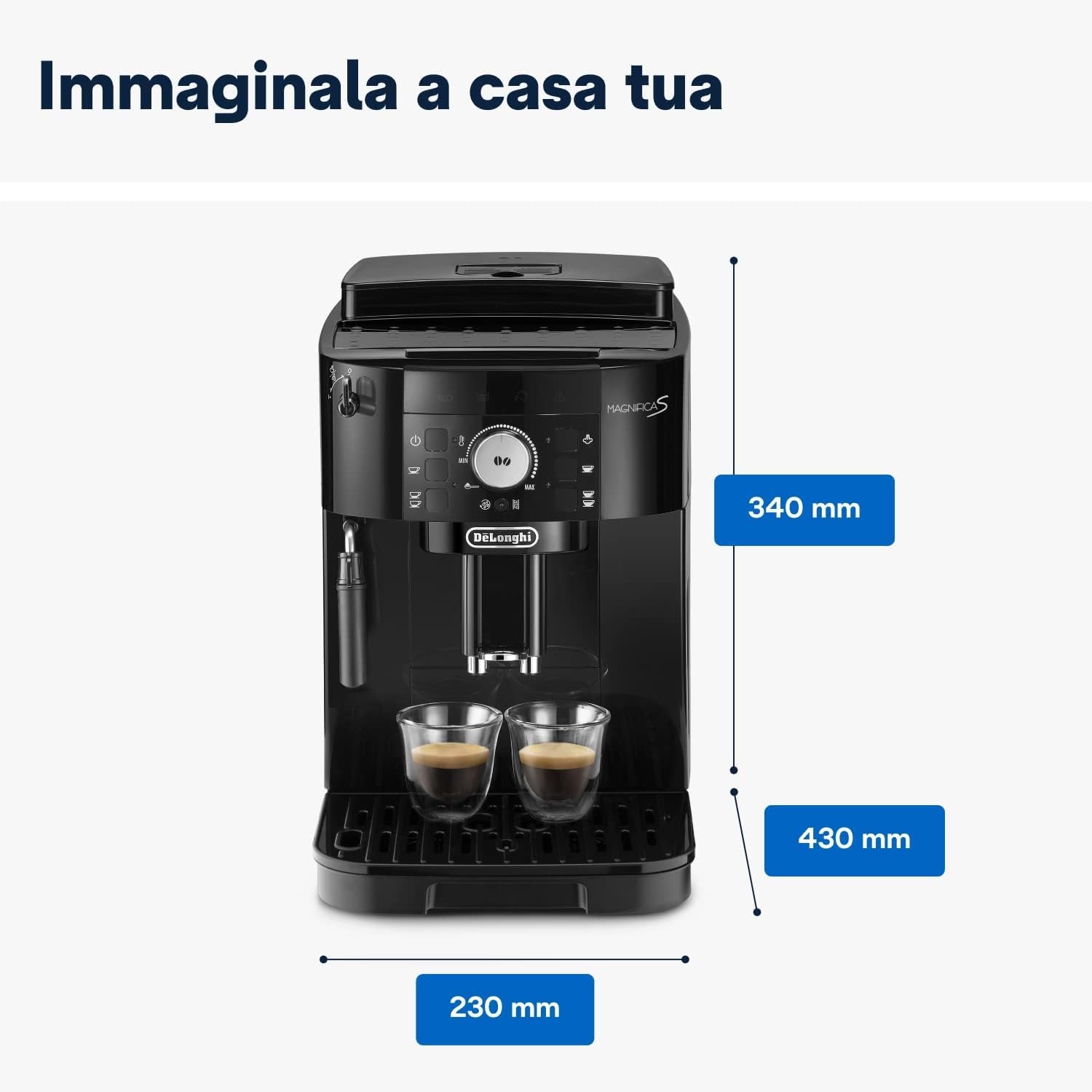 Thumbnail 2 de De’Longhi Magnifica S ECAM11.112.B macchina da caffè automatica con espresso e cappuccino