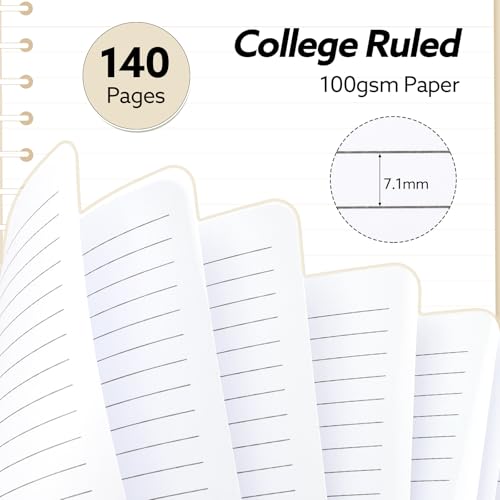 Thumbnail 2 de 3 Pcs Spiral Notebook A5, 140 Pages 📚