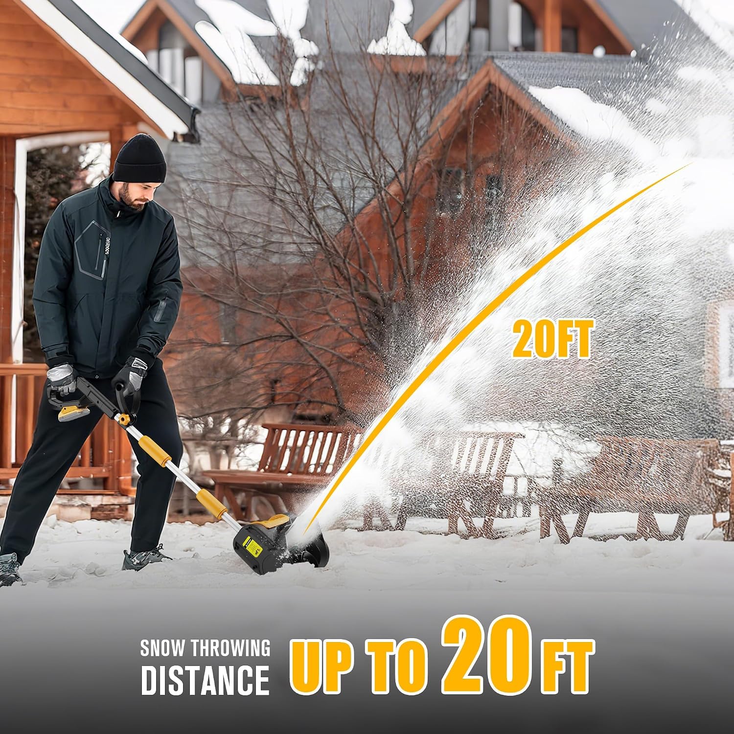 Detalle de DeWalt 20V Max Snow Paddle 🏔