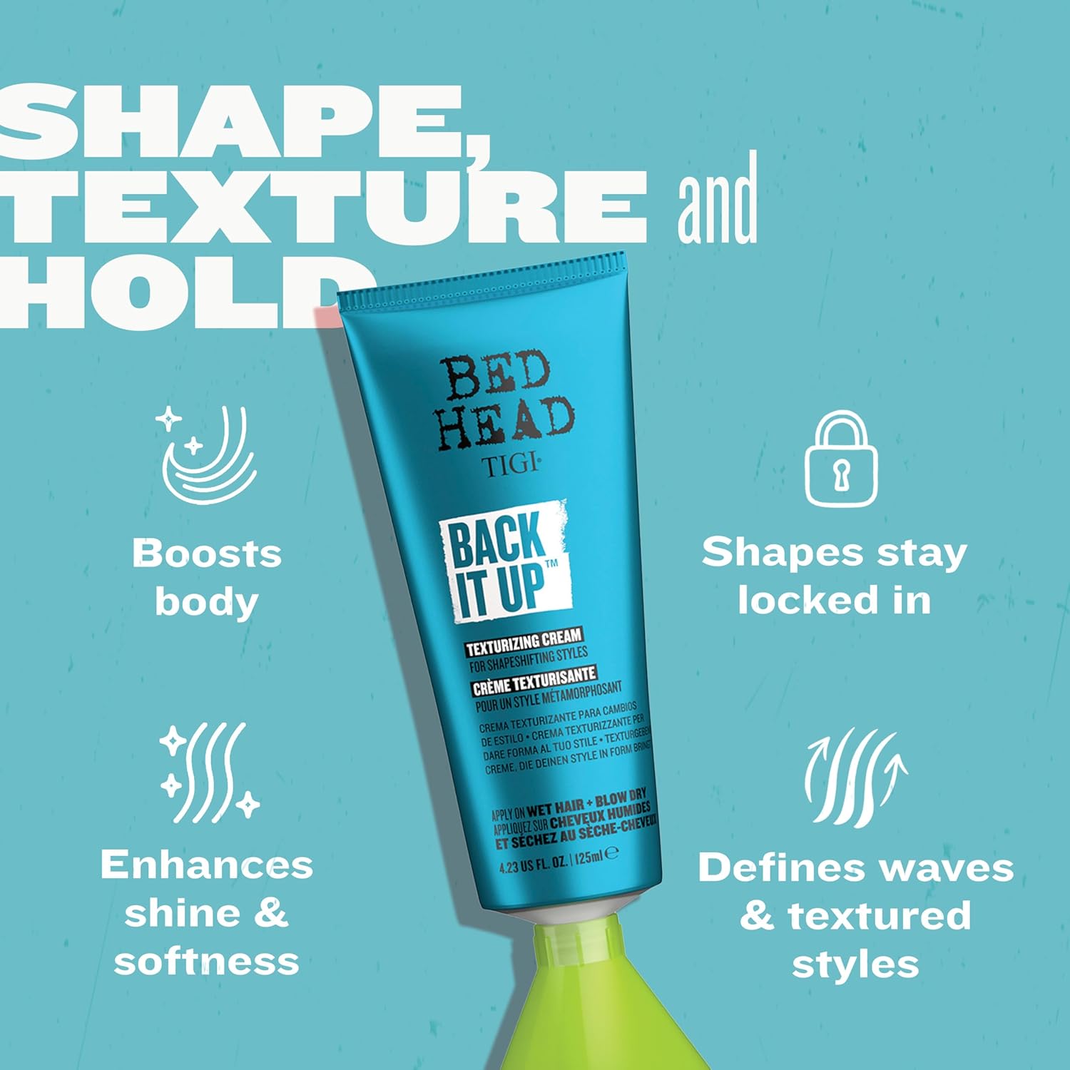 Thumbnail 2 de Bed Head by TIGI Back It Up 125ml crema cera texturizzante