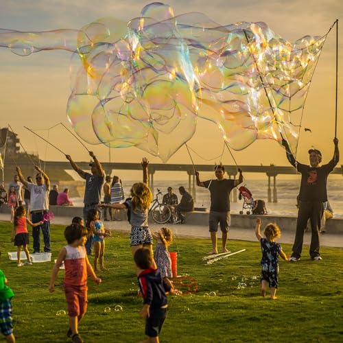 Thumbnail 5 de Bubble Brothers Riesenseifenblasen-Set 3 Stäbe aus Bucheholz, 50 cm – Eco Seifenblasen-Stäbe für Kindergeburtstage
