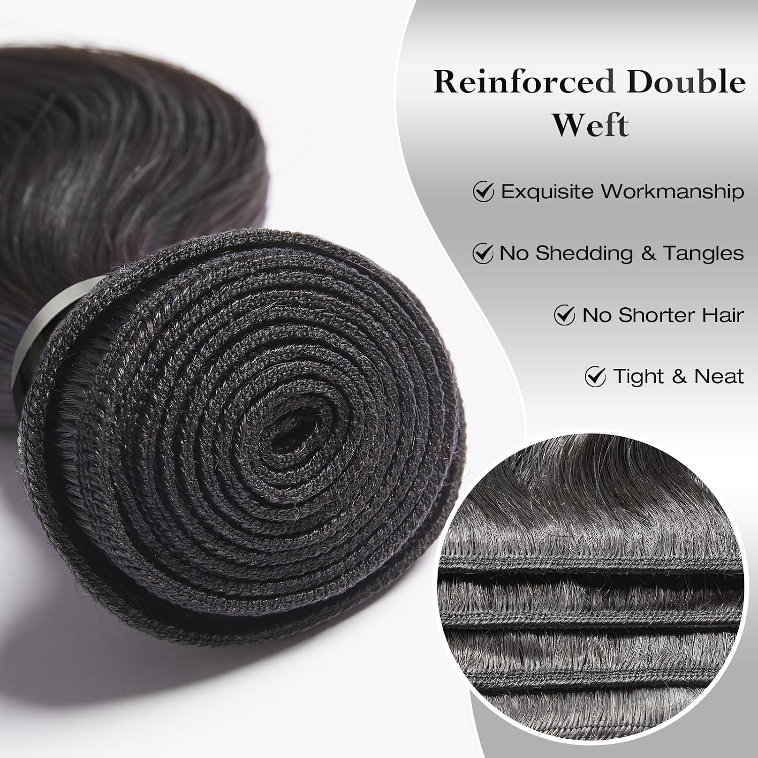 Thumbnail 2 de ASHINE Body Wave Human Hair Bundles 16 Inch