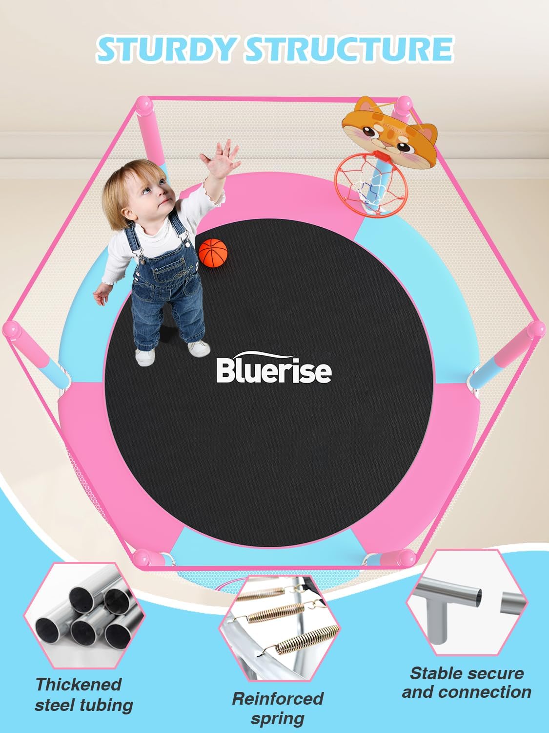 Thumbnail 4 de BLUERISE 55IN Toddler Trampoline