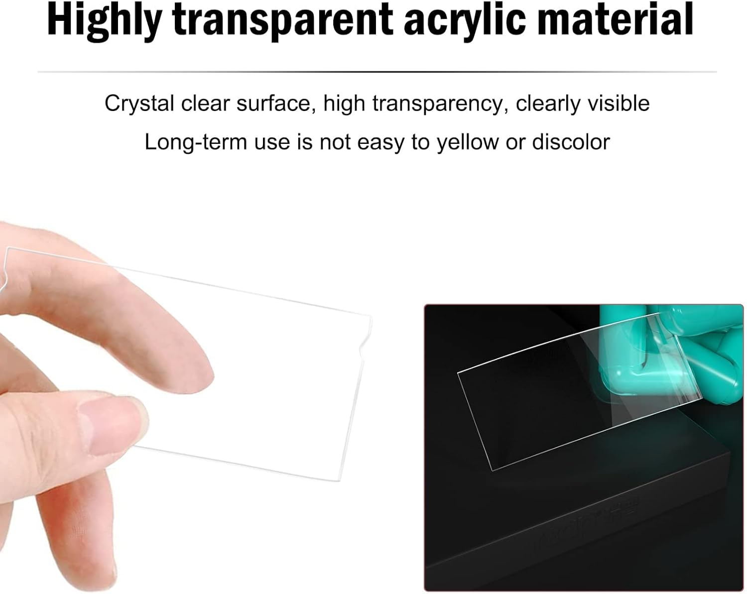 Thumbnail 4 de FIVAVA Namensschilder für Kleidung – 10 Stück Magnet-Namensschilder, Transparent, 75 x 32 mm, Silber