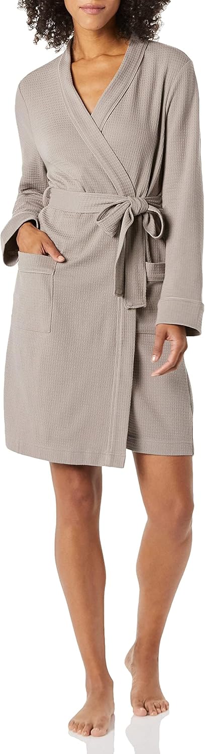 Thumbnail 6 de Amazon Essentials Women's Lightweight Waffle Full-Length Bath Robe with Pockets (Plus Size Available)
