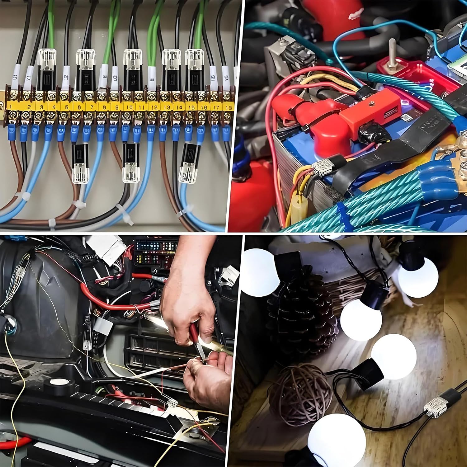Detalle de 40 Stück 2-polige wasserdichte Auto-Kabelverbinder (2 Pin) für 18–22 AWG, steckbar