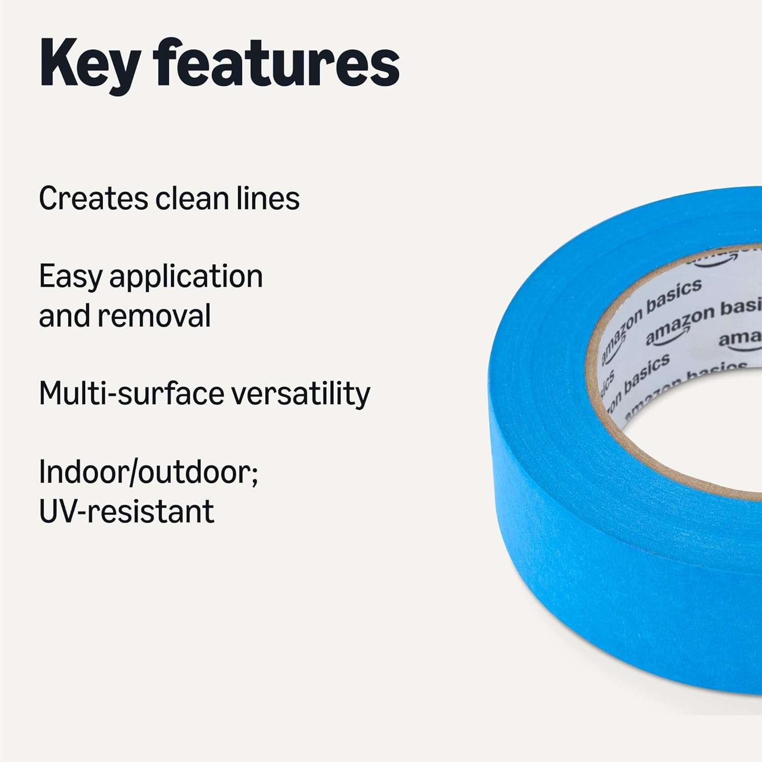 Thumbnail 1 de Amazon Basics Painter's Tape, Pack of 4 Rolls (3.6 cm x 55 m) – Blue