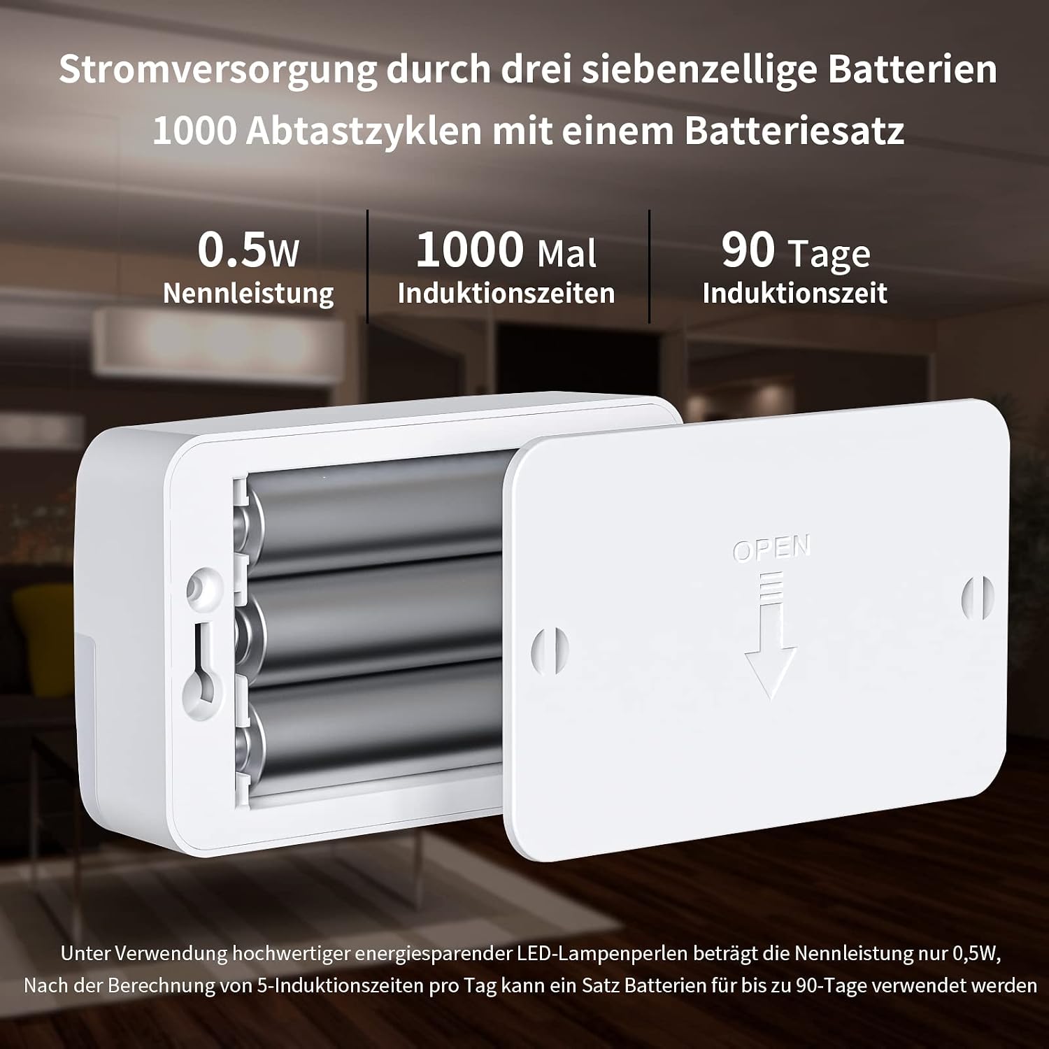 Detalle 2 de SAMALICAR LED Nachtlicht Bewegungsmelder 3000K