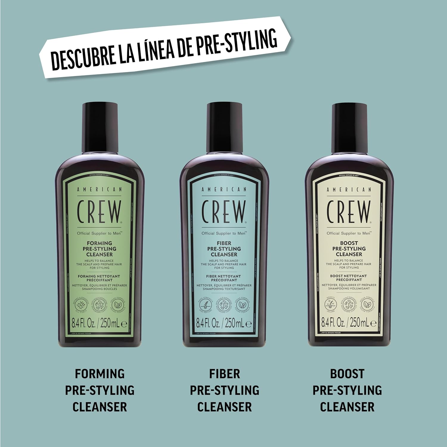 Thumbnail 6 de American Crew Fiber Pre-Styling Shampoo 💪 250ML