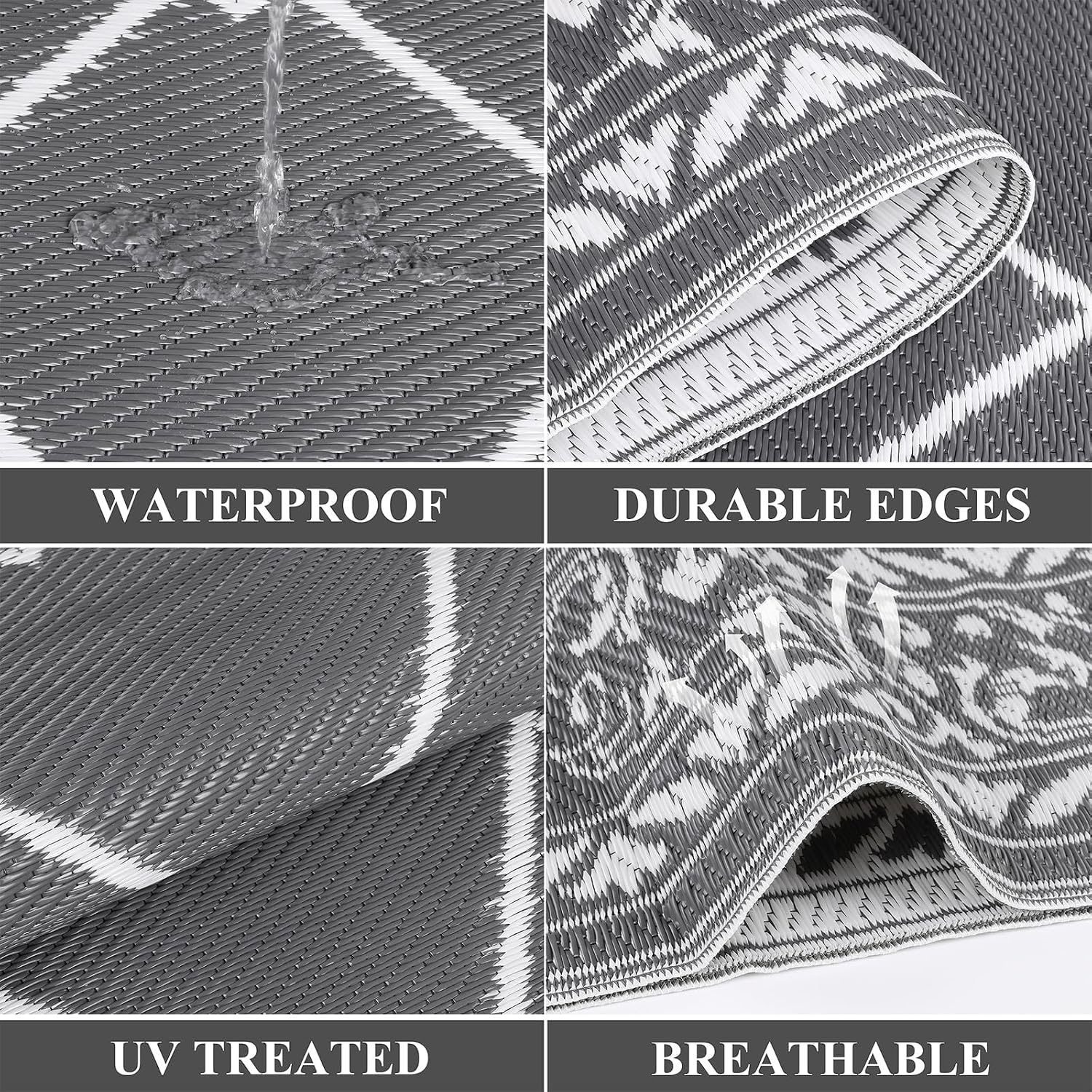 Detalle 2 de Enyhom Extra Large Outdoor Area Rug 240 x 300 cm