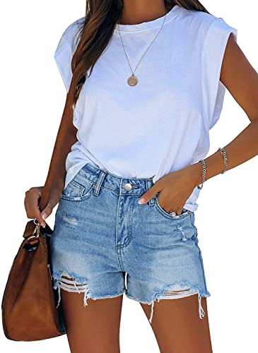 Thumbnail 3 de KISSMODA Women’s Cut Off Denim Shorts – High Waist, Ripped, Pockets
